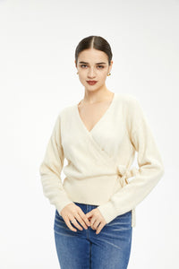 Women's Wool Blend Wrap-Around Cardigan Sweater