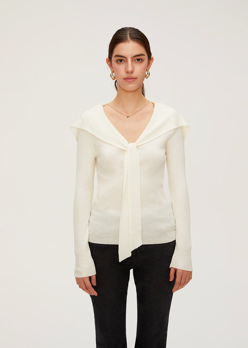 Women's Wool Slim Knit Top