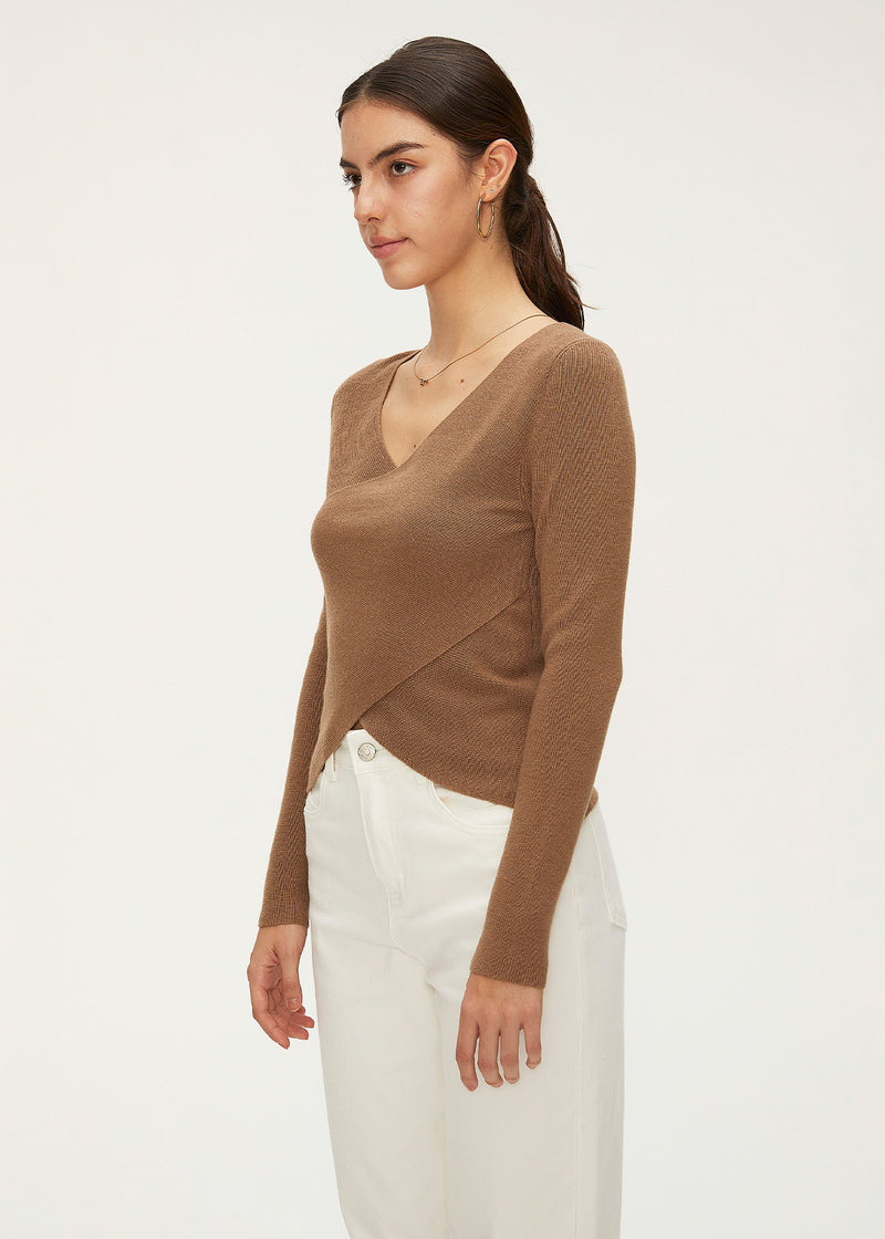 Women's Wool Overlapping Knitwear