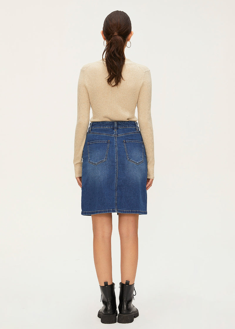 Women's Denim Straight Skirt