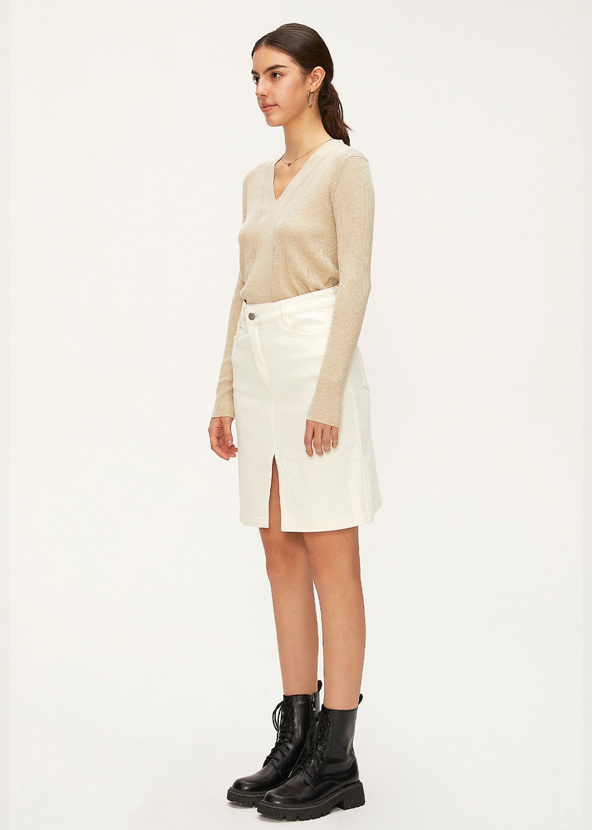 Women's Denim Straight Skirt