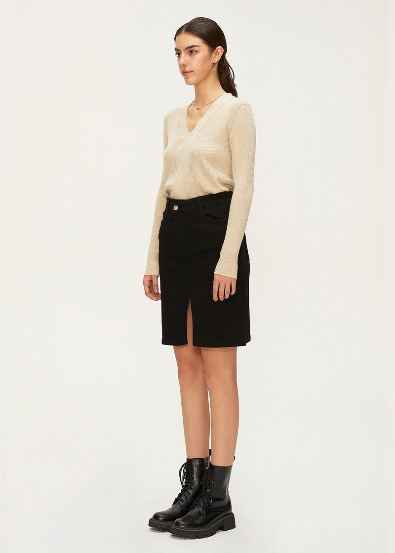 Women's Denim Straight Skirt