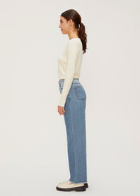 Women's Mid Rise Straight Jeans