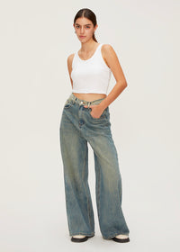 Women's Wide Leg Baggy Jeans