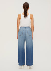 Women's Flap Pockets Straight Jeans