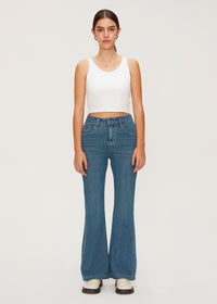 Women's High Rise Slim Flare Jeans