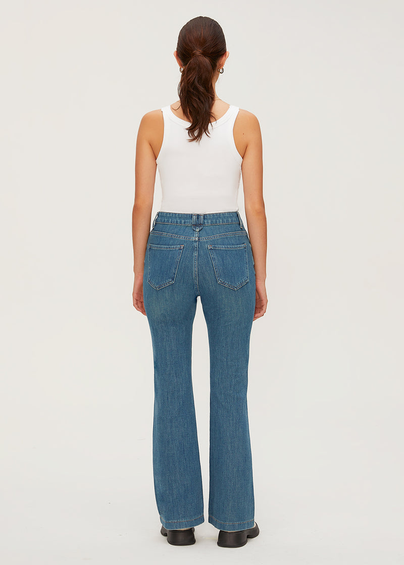 Women's High Rise Slim Flare Jeans