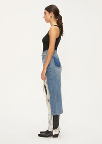 Women's Ripped Denim Skirt