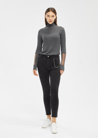 Women's Petite Low Rise Brushed Basic Skinny Jeans