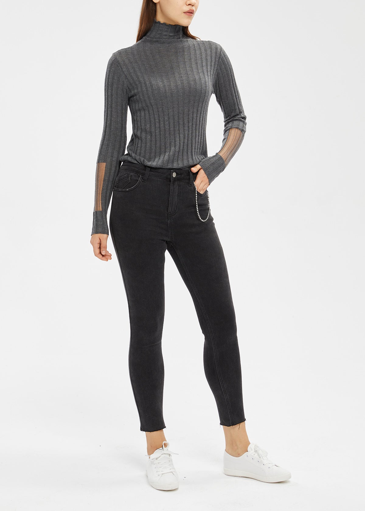 Women's Petite Low Rise Brushed Basic Skinny Jeans
