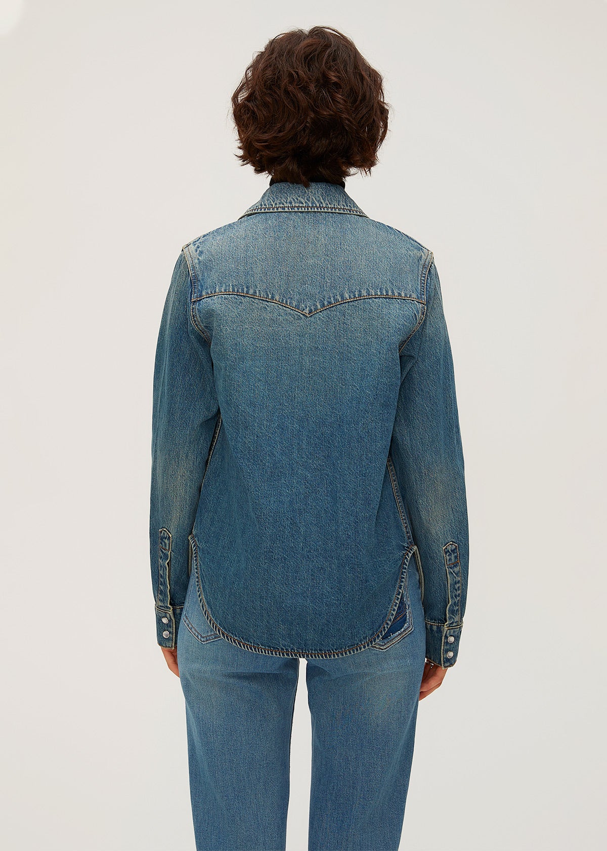 Women's Slim Denim Blouse