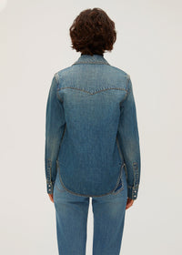 Women's Slim Denim Blouse