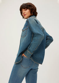 Women's Slim Denim Blouse