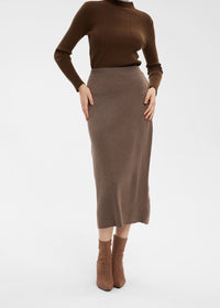 Women's Lambswool Blend H-Line Sweater Skirt