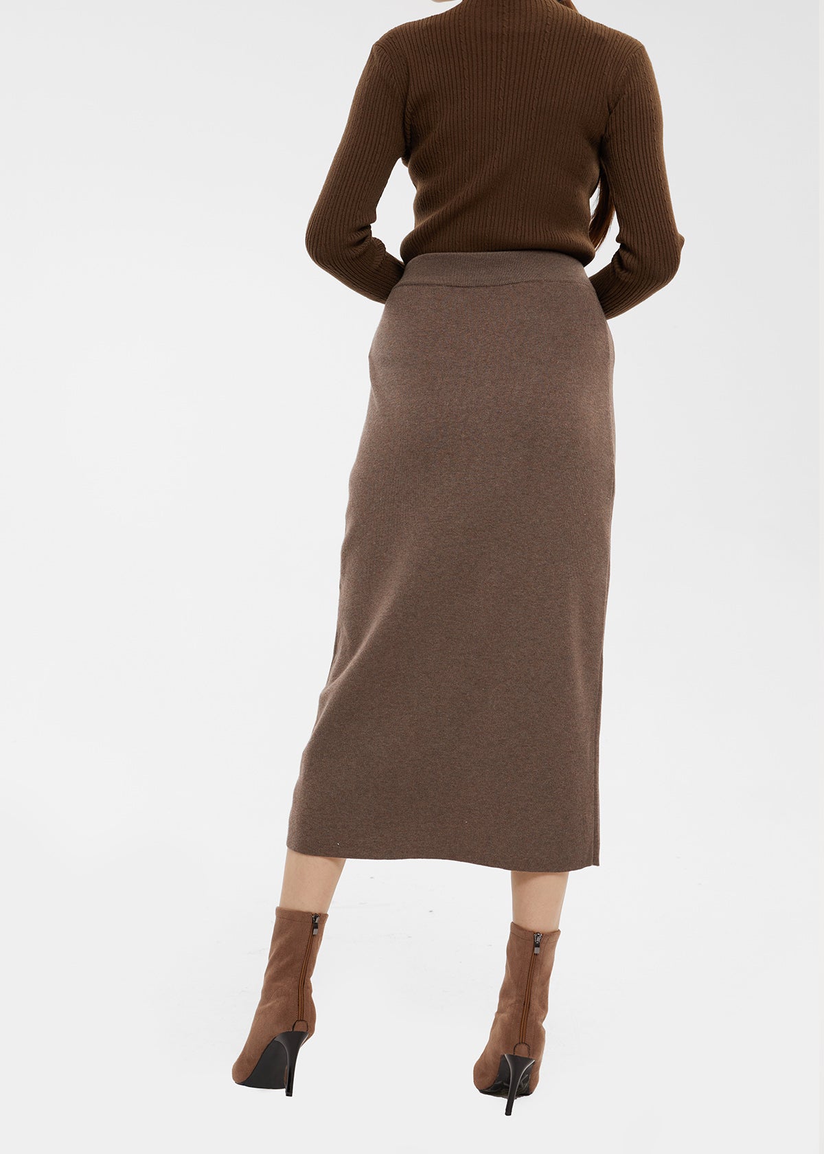 Women's Lambswool Blend H-Line Sweater Skirt