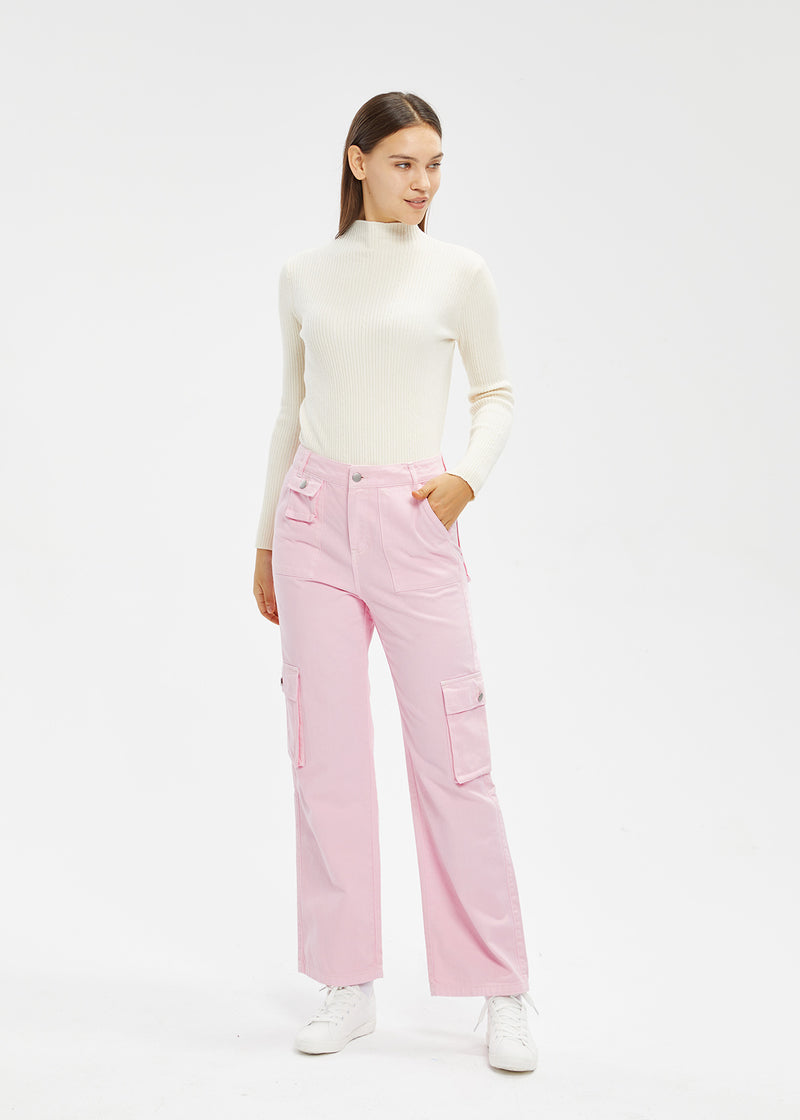 Women's Dark Sea Green Cargo Jeans