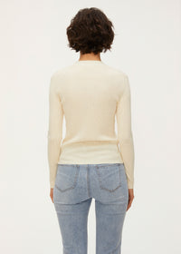 Women's Wool Blend V-Neck Knit Top