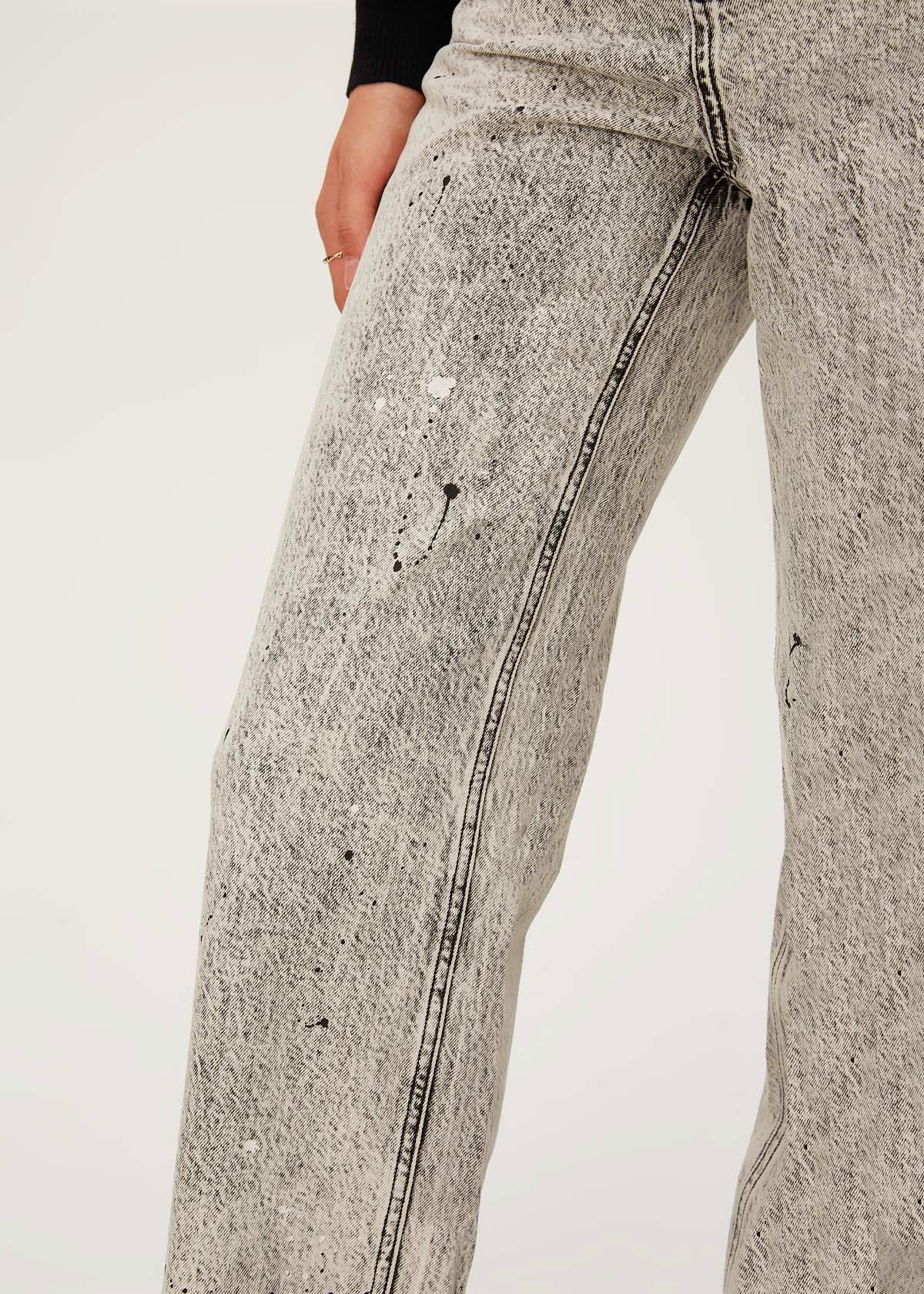 Women's Painted Straight Jeans