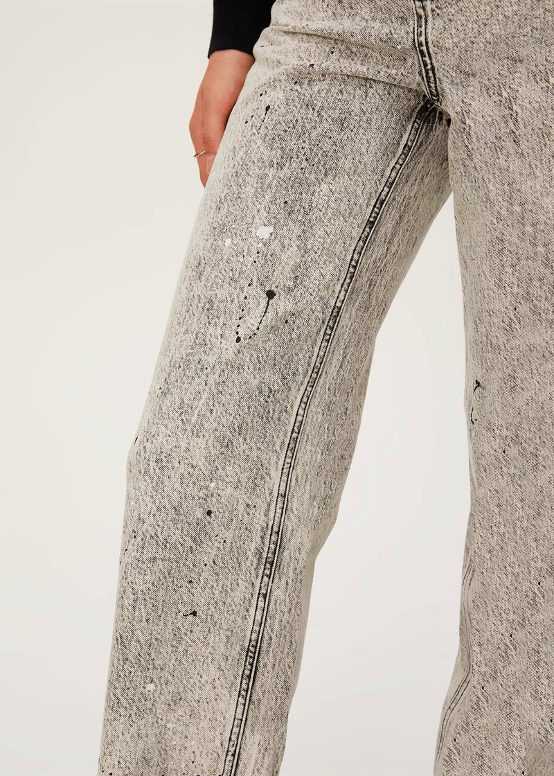 Women's Painted Straight Jeans