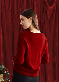 Women's Wool Basic Cardigan Sweater