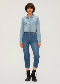 Women's High Rise Cigarette Fit Jeans