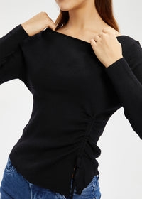 Women's Wool Blend Drawstring Knitwear