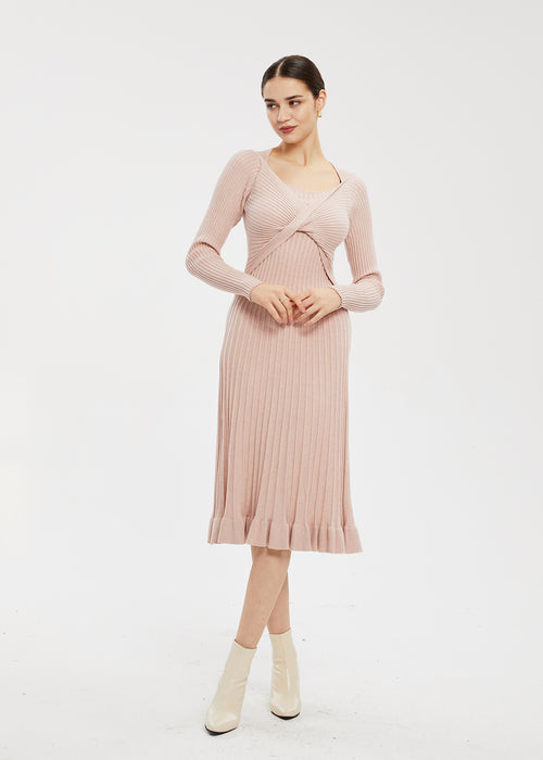 Women's Interlace A-Line Knit Dress
