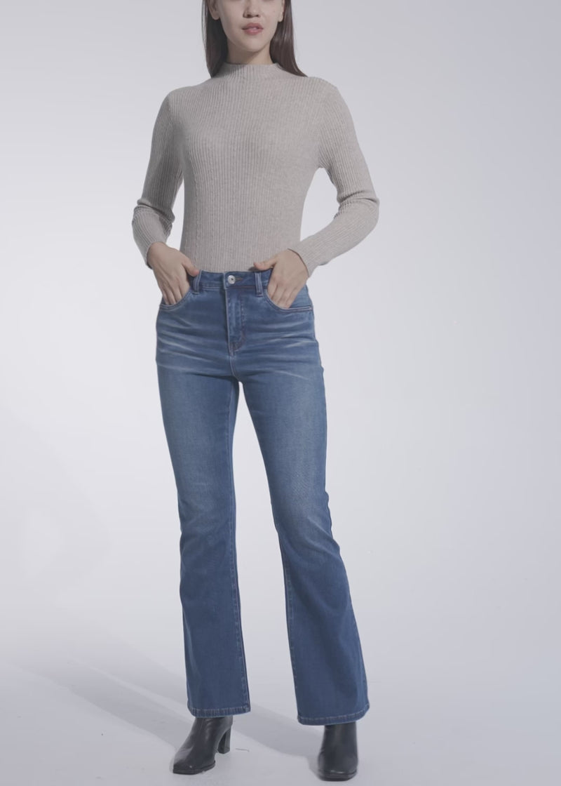 Women's Mid Rise Flare Jeans